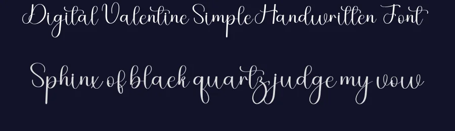 Digital Valentine Simple Handwritten Font by freshtypeink — Script Handwritten Font — thumbnail 2