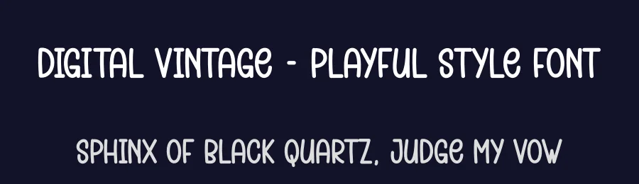 Digital Vintage – Playful Style Font by andikastudio — Display Font — thumbnail 2