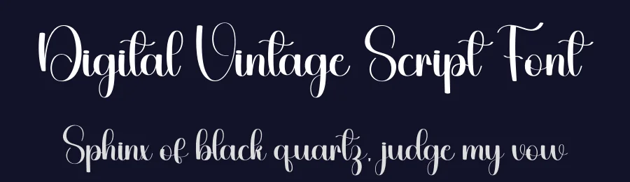 Digital Vintage Script Font by freshtypeink — Script Handwritten Font — thumbnail 2
