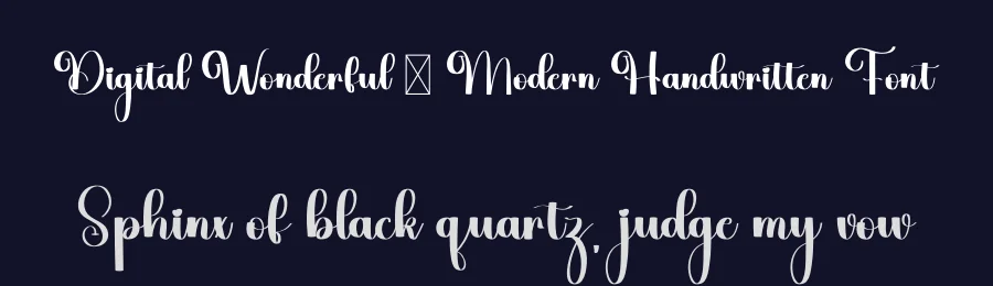 Digital Wonderful – Modern Handwritten Font by freshtypeink — Script Handwritten Font — thumbnail 2