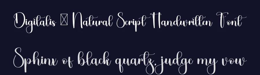 Digitalis – Natural Script Handwritten Font by freshtypeink — Script Handwritten Font — thumbnail 2