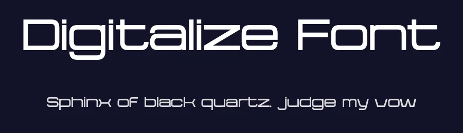 Digitalize Font by Funtype — Display Font — thumbnail 2