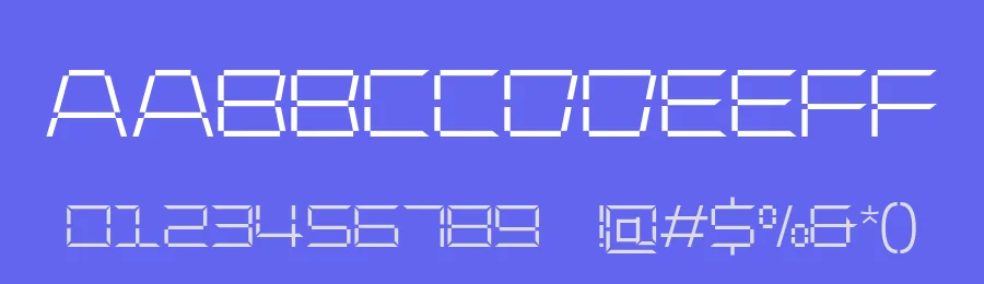 Digitrone – Futuristic Display Font by Fikryal Studio — Display Font — thumbnail 3