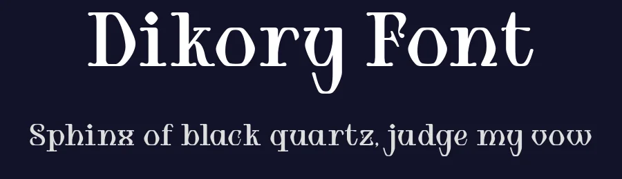 Dikory Font by madeDeduk — Display Font — thumbnail 2