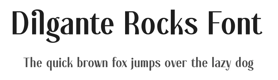 Dilgante Rocks Font by Storytype — Sans Serif Font