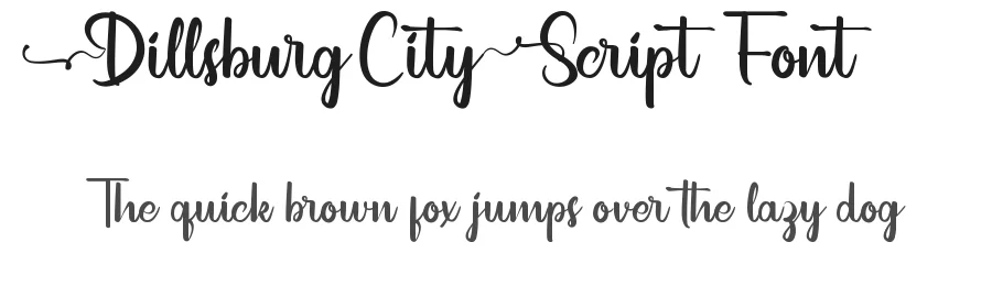 Dillsburg City Script Font by noahtype — Script Handwritten Font