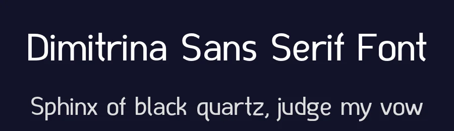 Dimitrina Sans Serif Font by Boris Marinov — Sans Serif Font — thumbnail 2