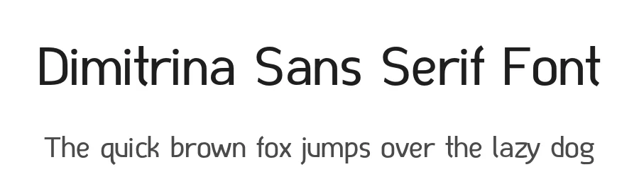 Dimitrina Sans Serif Font by Boris Marinov — Sans Serif Font