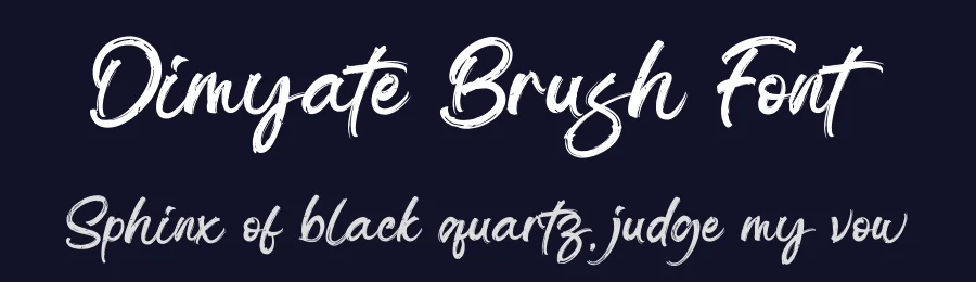 Dimyate Brush Font by imiftype — Script Handwritten Font — thumbnail 2