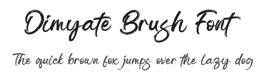 Dimyate Brush Font by imiftype — Script Handwritten Font