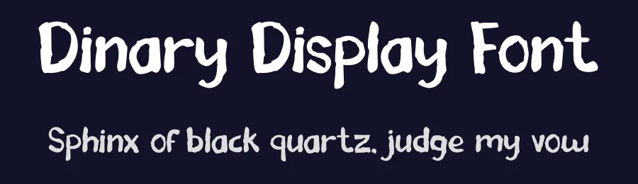 Dinary Display Font by Tokokoo Studio — Display Font — thumbnail 2