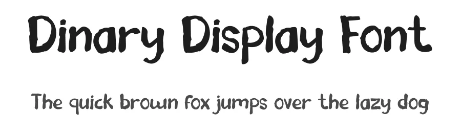 Dinary Display Font by Tokokoo Studio — Display Font