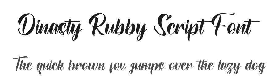 Dinasty Rubby Script Font by letterfabric — Script Handwritten Font