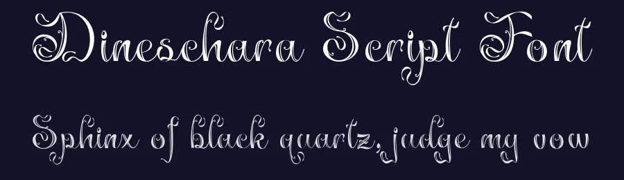 Dineschara Script Font by TypeClassHeroes — Script Handwritten Font — thumbnail 2