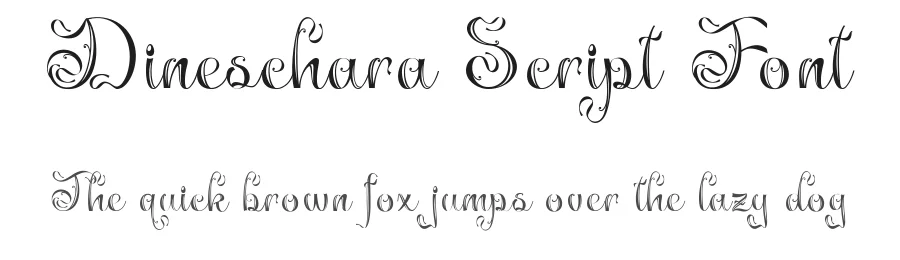 Dineschara Script Font by TypeClassHeroes — Script Handwritten Font