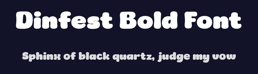 Dinfest Bold Font by Graptail — Display Font — thumbnail 2