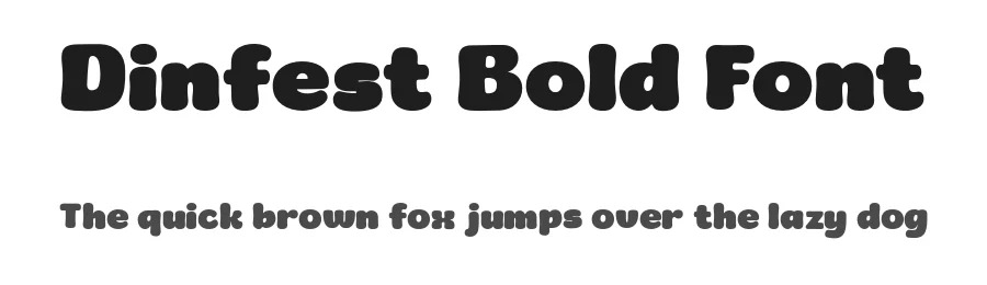 Dinfest Bold Font by Graptail — Display Font