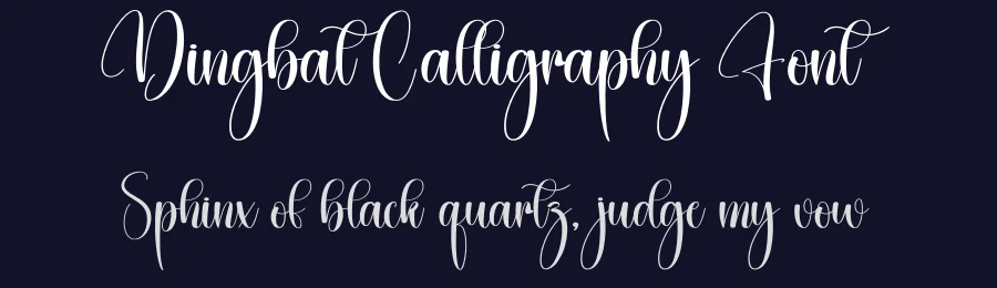 Dingbat Calligraphy Font by creativeletter — Script Handwritten Font — thumbnail 2