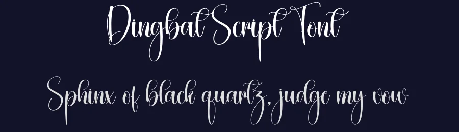 Dingbat Script Font by creativeletter — Script Handwritten Font — thumbnail 2