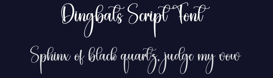 Dingbats Script Font by creativeletter — Script Handwritten Font — thumbnail 2