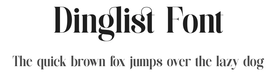 Dinglist Font by TypeLogue — Serif Font