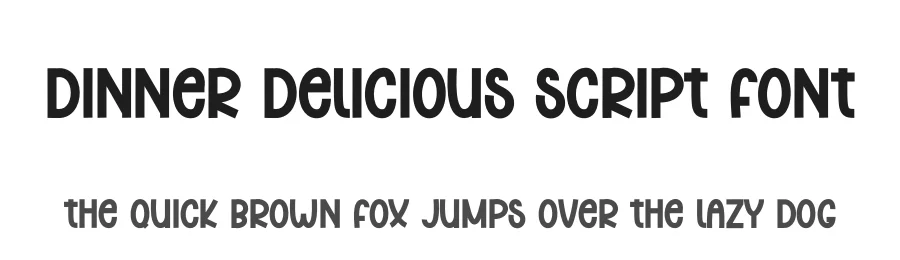 Dinner Delicious Script Font by andikastudio — Display Font