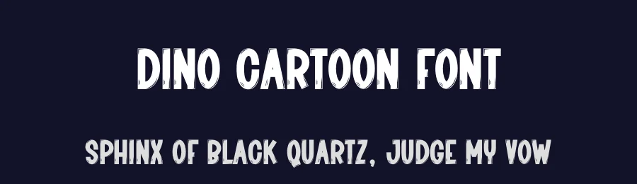 Dino Cartoon Font by creativeletter — Display Font — thumbnail 2