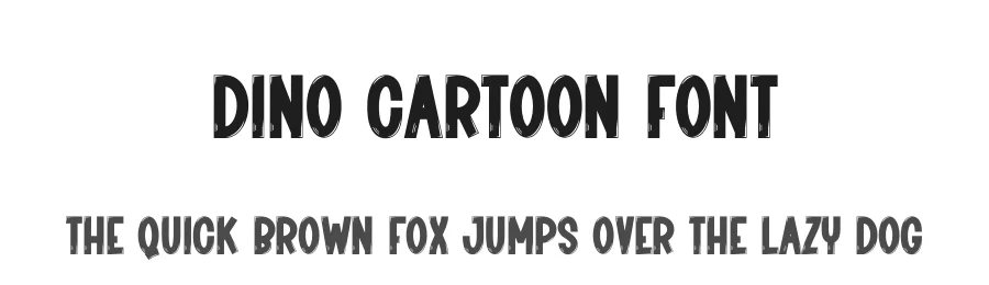 Dino Cartoon Font by creativeletter — Display Font
