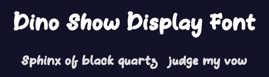 Dino Show Display Font by Yoga Letter — Display Font — thumbnail 2