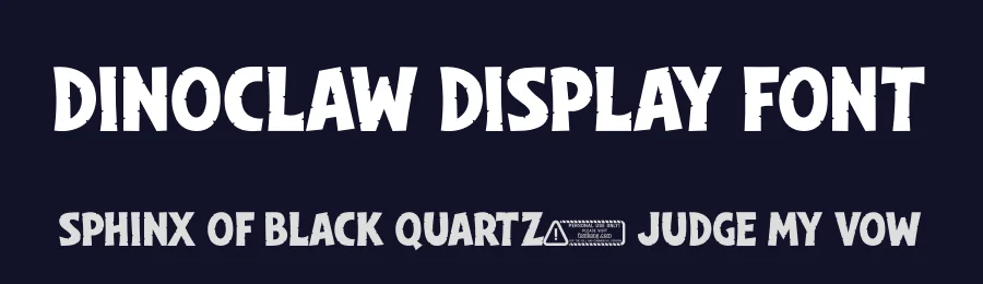 Dinoclaw Display Font by overlaytemplates — Display Font — thumbnail 2