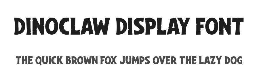 Dinoclaw Display Font by overlaytemplates — Display Font