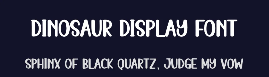 Dinosaur Display Font by andikastudio — Display Font — thumbnail 2
