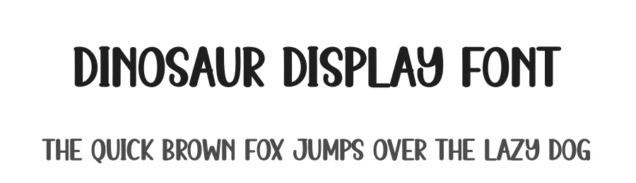 Dinosaur Display Font by andikastudio — Display Font