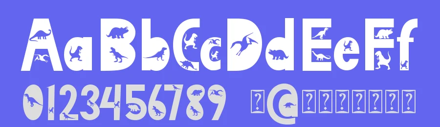 Dinosaur Island Display Font by Yoga Letter — Display Font — thumbnail 3