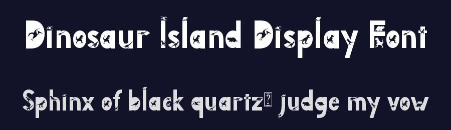 Dinosaur Island Display Font by Yoga Letter — Display Font — thumbnail 2
