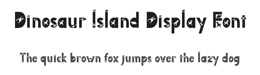 Dinosaur Island Display Font by Yoga Letter — Display Font