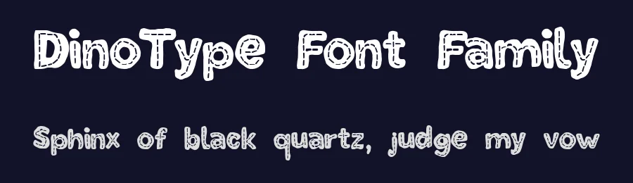 DinoType Font Family by Yasir Ekinci — Display Font — thumbnail 2