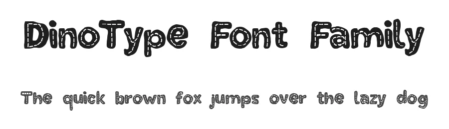 DinoType Font Family by Yasir Ekinci — Display Font