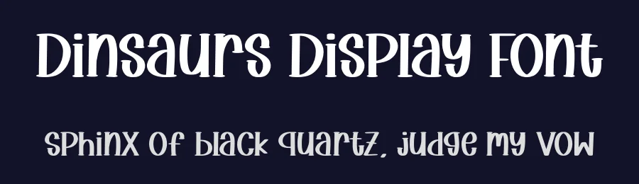 Dinsaurs Display Font by Craftedtype — Decorative Font — thumbnail 2