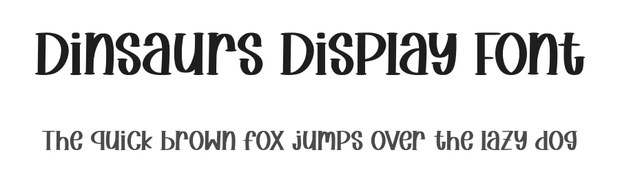 Dinsaurs Display Font by Craftedtype — Decorative Font