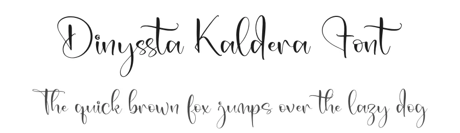 Dinyssta Kaldera Font by letterfabric — Script Handwritten Font