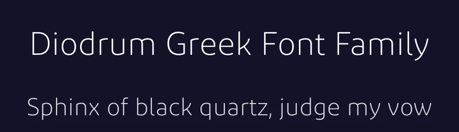 Diodrum Greek Font Family by Alisa Nowak , Jérémie Hornus — Sans Serif Font — thumbnail 2