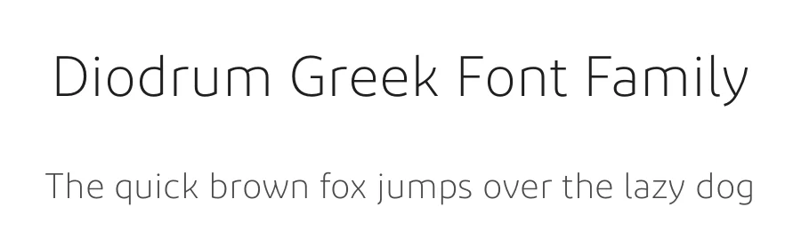 Diodrum Greek Font Family by Alisa Nowak , Jérémie Hornus — Sans Serif Font