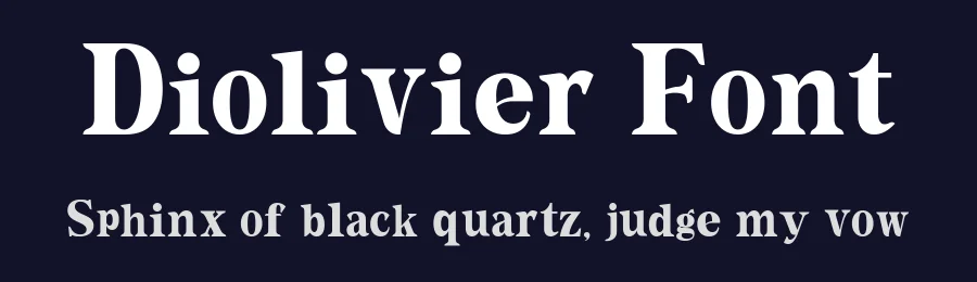 Diolivier Font by Grappict — Serif Font — thumbnail 2
