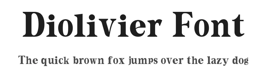 Diolivier Font by Grappict β Serif Font