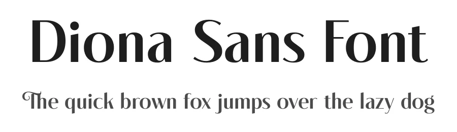 Diona Sans Font by iqbal habibi — Sans Serif Font