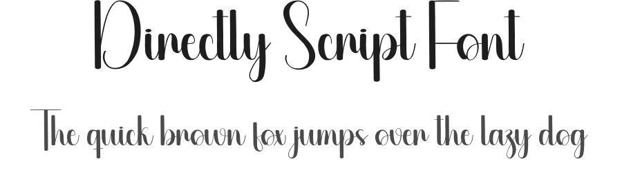 Directly Script Font by creativeletter — Script Handwritten Font