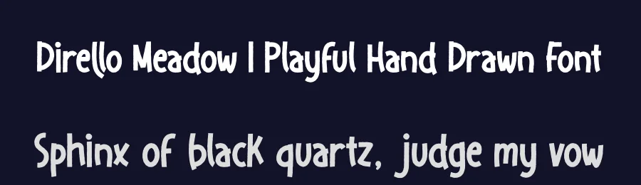 Dirello Meadow | Playful Hand Drawn Font by Gracetypestudio — Script Handwritten Font — thumbnail 2