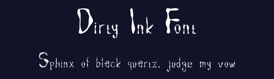 Dirty Ink Font by imamfathoni0 — Decorative Font — thumbnail 2