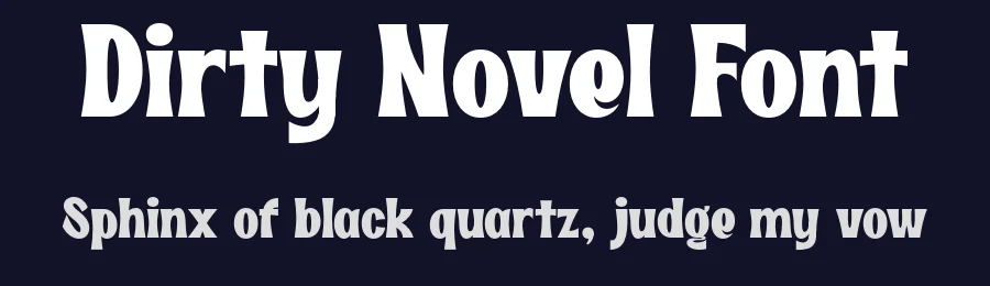 Dirty Novel Font by Groovy Font — Display Font — thumbnail 2